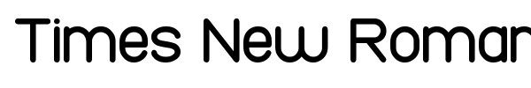 Times New Romance font preview